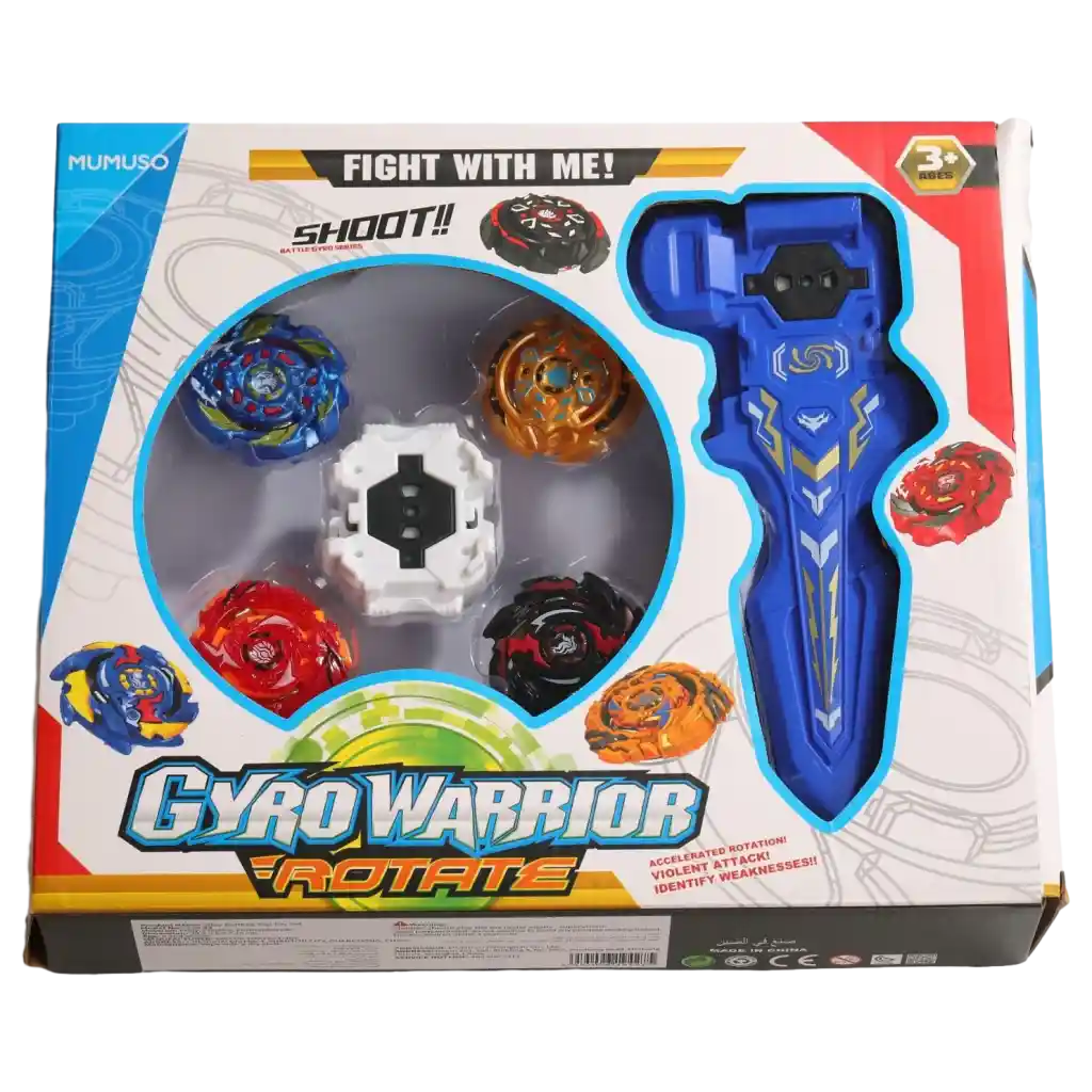 Kreisel-Spielzeugset aus Legierung, Transform Serie (Mehrfarbig)