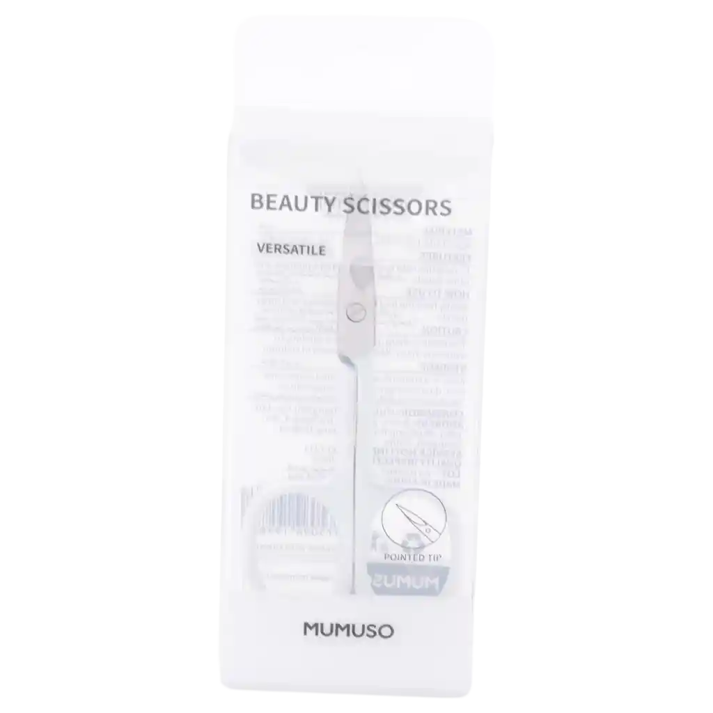 Beauty Schere mit spitzer Edelstahlklinge für Augenbrauen (Weiß)
