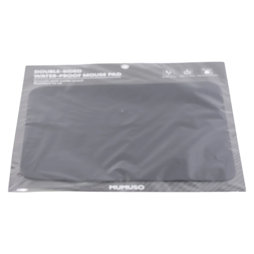 Beidseitig wasserfestes PVC-Mauspad für Computer und Laptop (Schwarz)