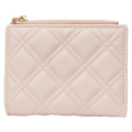 Bifold Geldbörse aus Kunstleder mit Rhombus-Design (Rosa)