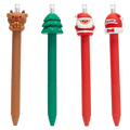 Bleistift Everlasting mit Winter-Design, festliche Figur (Braun/Grün/Rot)