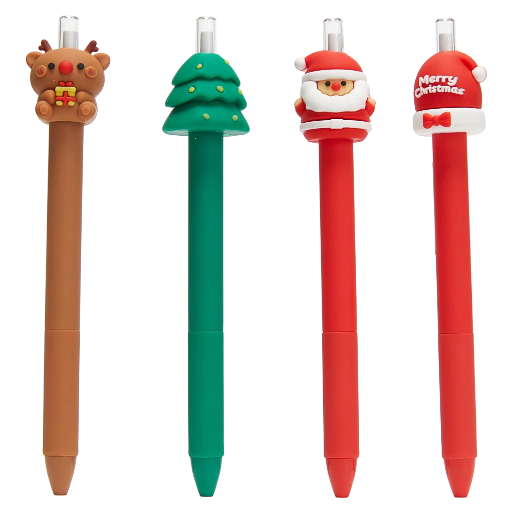 Bleistift Everlasting mit Winter-Design, festliche Figur (Braun/Grün/Rot)