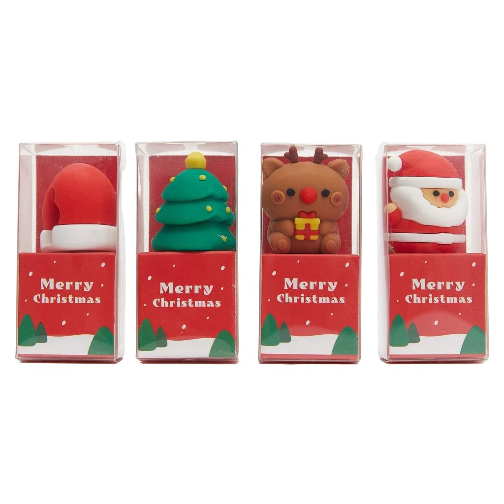 Bleistiftanspitzer mit Weihnachts-Design (Mehrfarbig)
