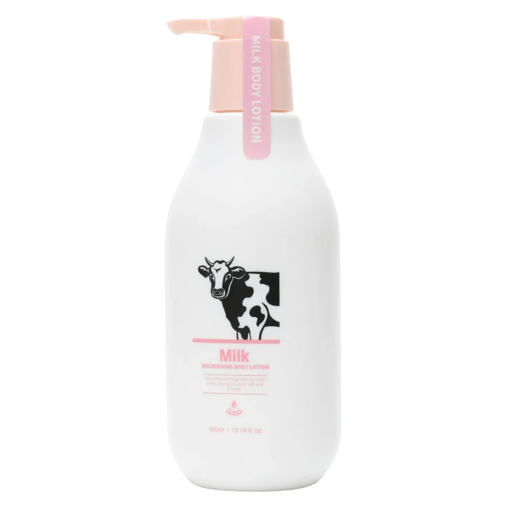 Body Lotion mit Milchextrakt, pflegend und feuchtigkeitsspendend, 300 ml (Weiß)