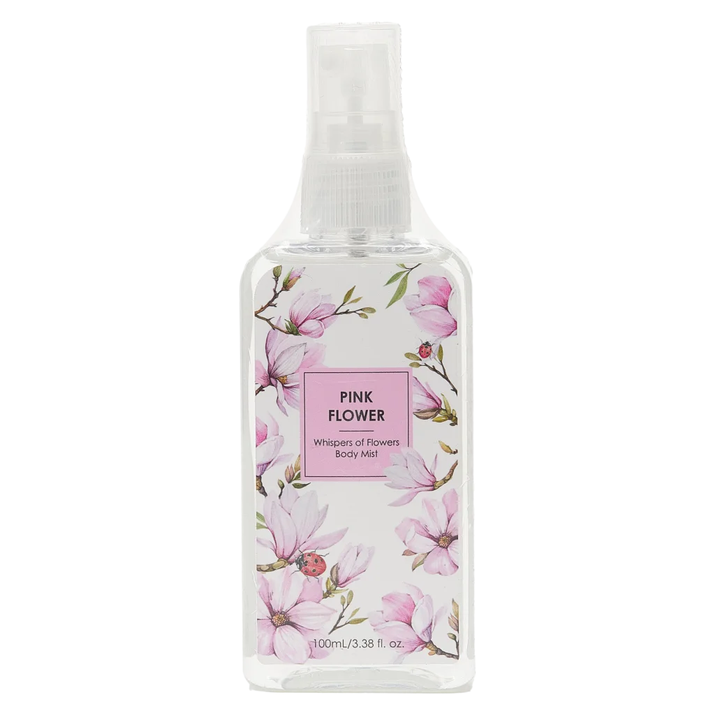 Body Mist, Whispers of Flowers Series, Rosa Blume Duft, 100 ml