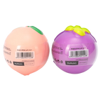 PU-Bouncy Ball für Kinder mit Mangosteen-/Pfirsich-Design (Lila/Rosa)