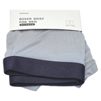 Boxer Briefs für Herren, Größe XL (Hellblau/Schwarz)