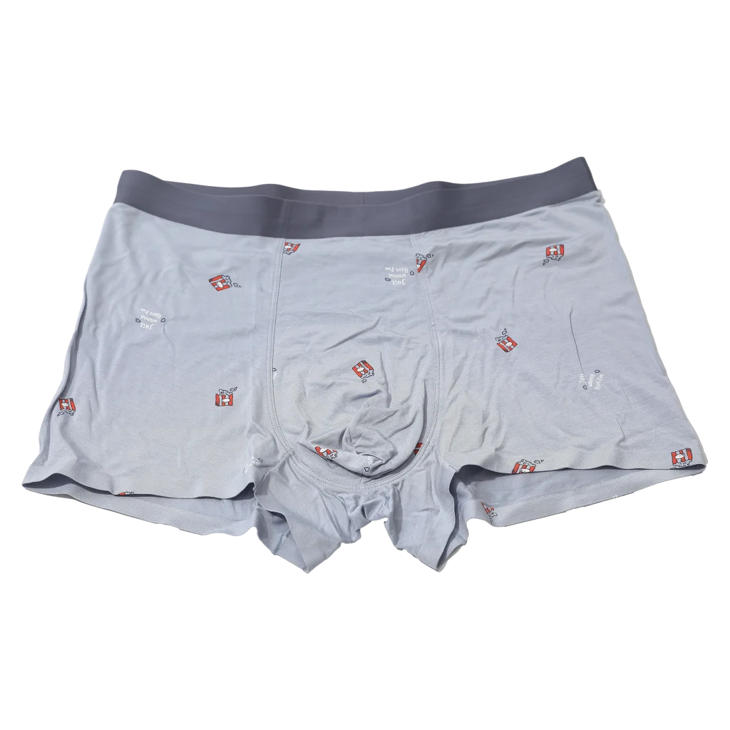 Boxershorts für Herren mit Print-Design (Grau)