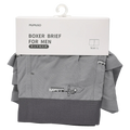 Boxershorts Herren mit Print, Größe L (Dunkelgrau)
