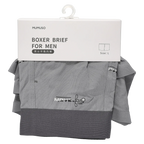 Boxershorts Herren mit Print, Größe L (Dunkelgrau)