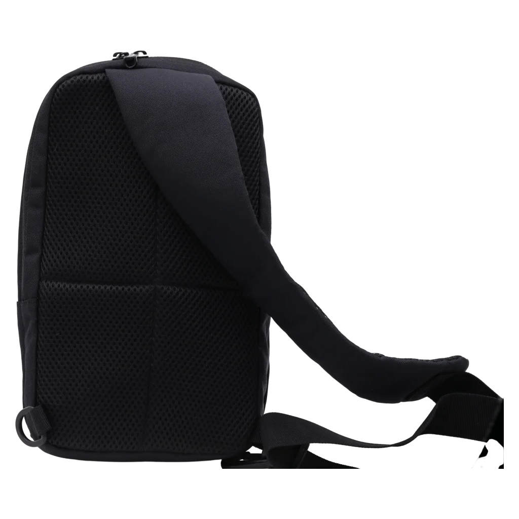 Brusttasche für unterwegs, kompakte Größe, verstellbar (Schwarz)