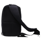 Brusttasche für unterwegs, kompakte Größe, verstellbar (Schwarz)