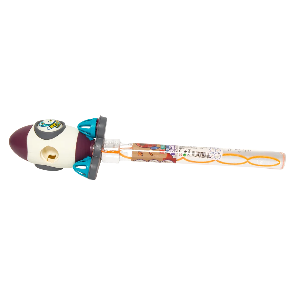 Bubble-Wasserpistole aus Kunststoff mit Raketen-Design (Mehrfarbig)