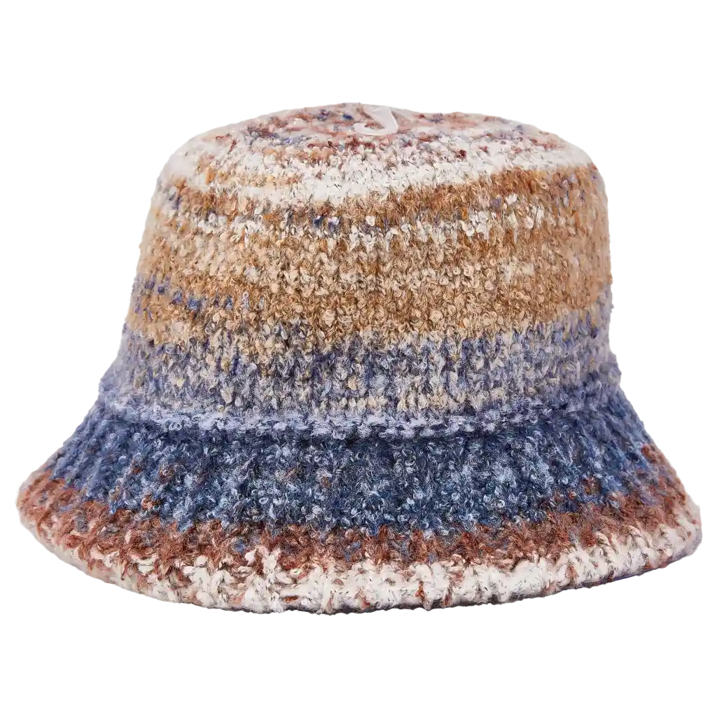 Wollhut Damen aus Wollmischung, Mehrfarbig-Design (Mehrfarbig)
