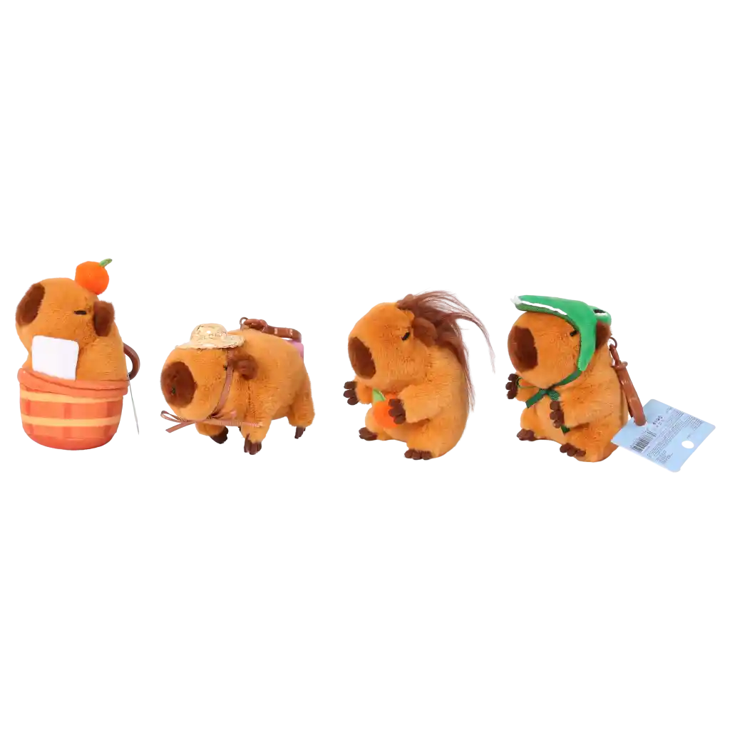 Plüsch-Anhänger mit Capybara-Design aus Polyester (Mehrfarbig)