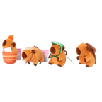 Plüsch-Anhänger mit Capybara-Design aus Polyester (Mehrfarbig)