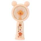 Tragbarer Handventilator aus Kunststoff mit Capybara-Design (Beige)