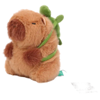 Plüsch Schlüsselanhänger mit Capybara-Design und Schildkröte (Mehrfarbig)