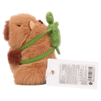 Plüsch Schlüsselanhänger mit Capybara-Design und Schildkröte (Mehrfarbig)
