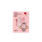 50 wasserdichte Cartoon-Pflaster mit Print, Vorratspackung (Rosa/Gelb)