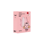 50 wasserdichte Cartoon-Pflaster mit Print, Vorratspackung (Rosa/Gelb)