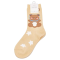 Crew Socken Damen mit Bären-Design (Gelb)