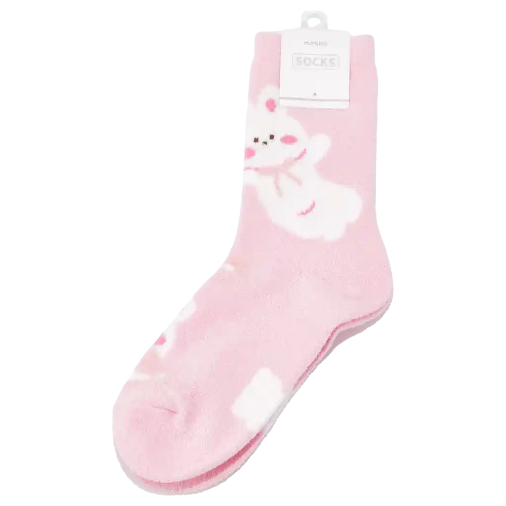 Crew Socken Damen mit Tier-Design (Rosa)