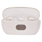 Clip-On Bluetooth-Kopfhörer, kabellos mit Ohrbügel (Weiß)