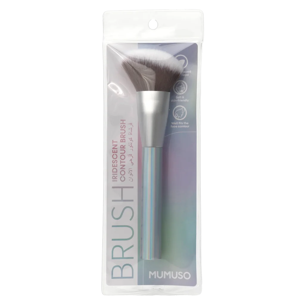 Contour-Pinsel für Make-up mit schimmerndem Design (Silber)