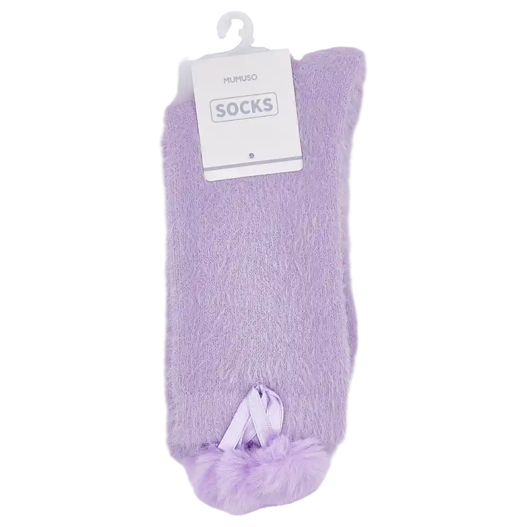 Crew Socken Damen mit Schleifen-Design (Lila)