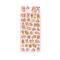 Crystal Sticker mit Capybara-Design aus PVC/Epoxidharz (Mehrfarbig)