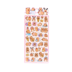 Crystal Sticker mit Capybara-Design aus PVC/Epoxidharz (Mehrfarbig)