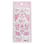 Crystal Sticker mit Engel-Flügel-Design und Foliendruck (Rosa/Flieder/Gold)