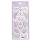 Crystal Sticker mit Engel-Flügel-Design und Foliendruck (Rosa/Flieder/Gold)