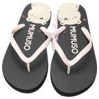 Damen Flip-Flops aus Polyethylen mit Bären-Print (Schwarz)