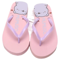 Damen Flip-Flops mit Bären-Design, Größe 40-41 (Rosa/Lila)