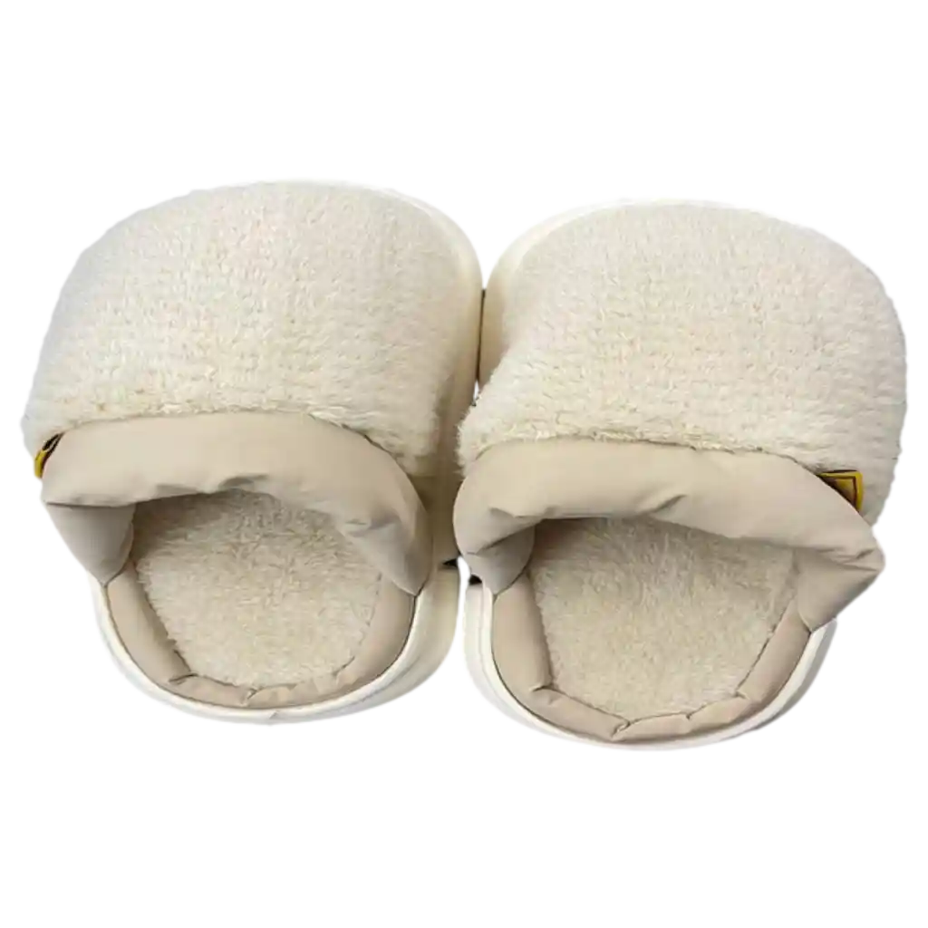 Warme Damenhausschuhe flauschig für den Winter (Beige/36-37)