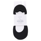 Damen Sneakersocken mit Baumwollsohle aus Nylon/Elasthan (Schwarz)