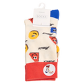 Damen Socken mit Pac-Man-Design, Baumwollmix (Mehrfarbig)
