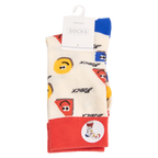 Damen Socken mit Pac-Man-Design, Baumwollmix (Mehrfarbig)