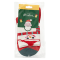 Damen Socken mit Santa Claus-Design (Blau/Rot/Gelb)