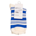 Damen Socken mit Streifen-Design (Blau/Creme)