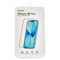 Displayschutzfolie aus gehärtetem Glas für iPhone 15 Plus (Transparent)