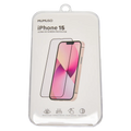 Displayschutzfolie aus Glas für iPhone 15 (Transparent)