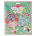 DIY Tiermasken Bastelset mit vier Designs (Mehrfarbig)