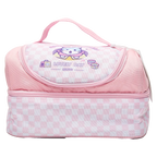 Doppellagige Isolier-Lunchbag aus Polyester mit Katzen-Design (Rosa)