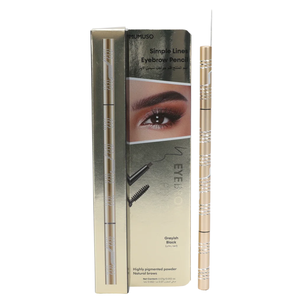 Simple Lines Eyebrow Pencil (Greyish Black)