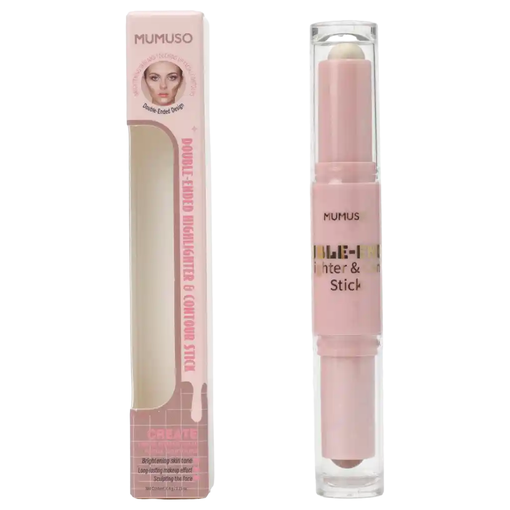 Double Ended Highlighter & Contour Stick #01 (Yellowish Brown)