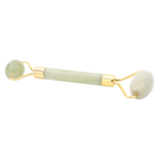 Dual-Roller Gesichtsmassager aus natürlichem Stein (Grün)