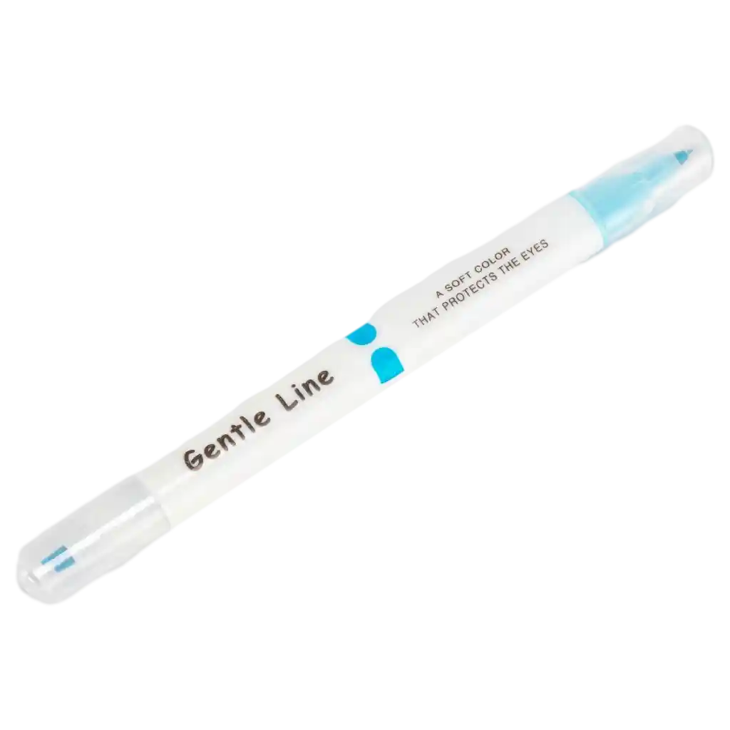 Dual-Tip Textmarker mit sanfter Farbe (Sky Blue)